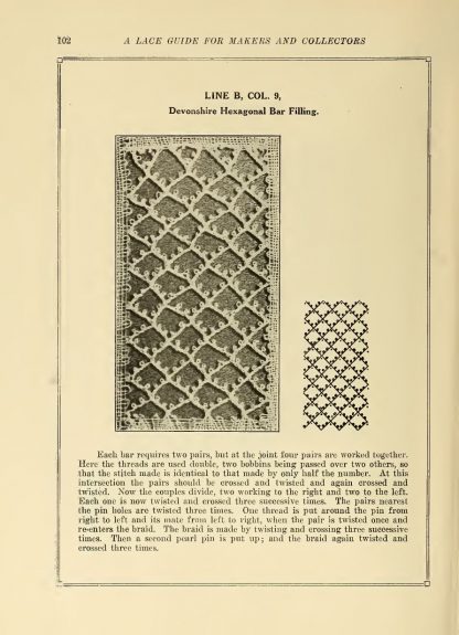 bobbin-lace-stitches-devonshire-hexagonal-bar-filling