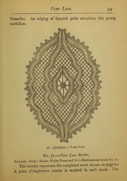 point lace medallion