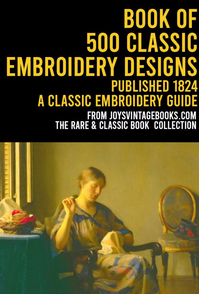 Book of 500 Classic Embroidery Designs 1824 eBook Instant Download