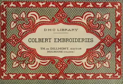 Colbert Embroidery Pattern Book Cover