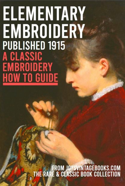 Elementary Embroidery Book Cover