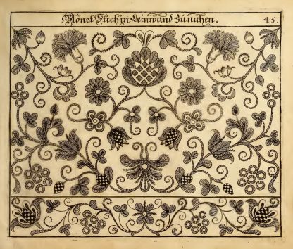 Embroidery Patterns From the 17th Century Sample