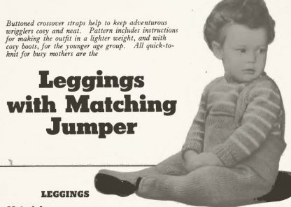 Knitting Patterns from the 1950s Lux Book Sample
