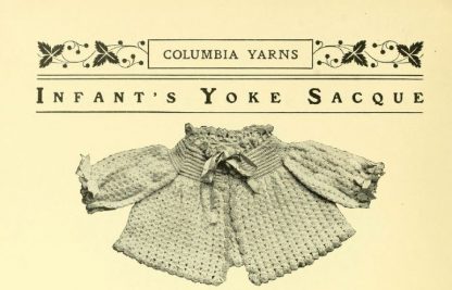 Vintage Knitting and Crochet Patterns The Columbia Book of The Use of Yarns Book Sample