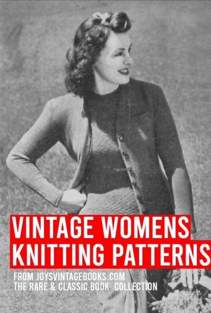 Vintage Womens Knitting Patterns Book Cover