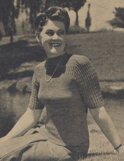 Vintage Womens Knitting Patterns Sample