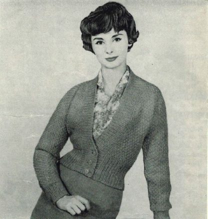 Vintage Womens Sweater Knitting Patterns Book Sample